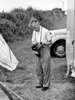 Frank Todd Wilson - with a cine camera Frank Todd Wilson - with a cine camera